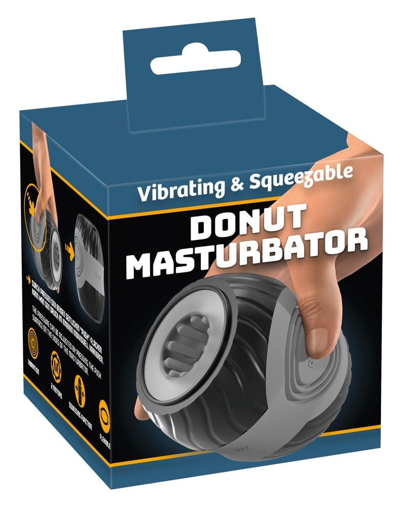 You2Toys Donut Vibro-Masturbator Schwarz/Grau