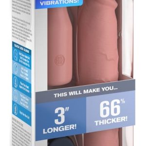 Fantasy X-Tensions Elite - Vibro-Penissleeve 3" Silicone X-tension Light