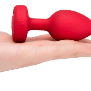 Vibrating Heart Plug M/L Red