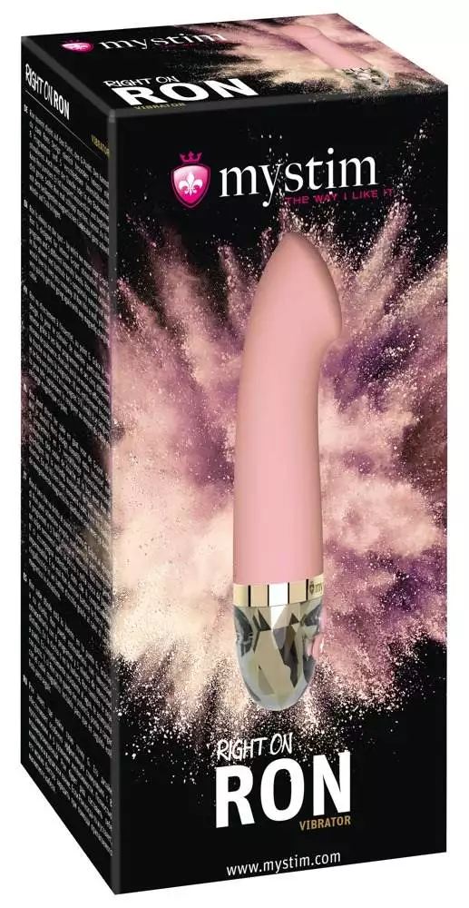 Mystim - Handlicher Vibrator Right on Ron Pink/Gold