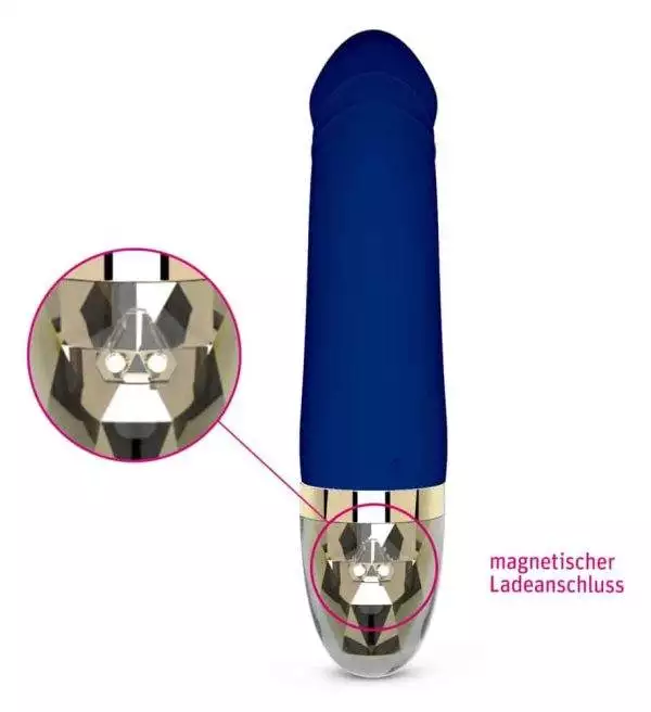 Mystim Real Deal Neal Vibrator - Hotspot- & Intimmassagen Blau/Gold