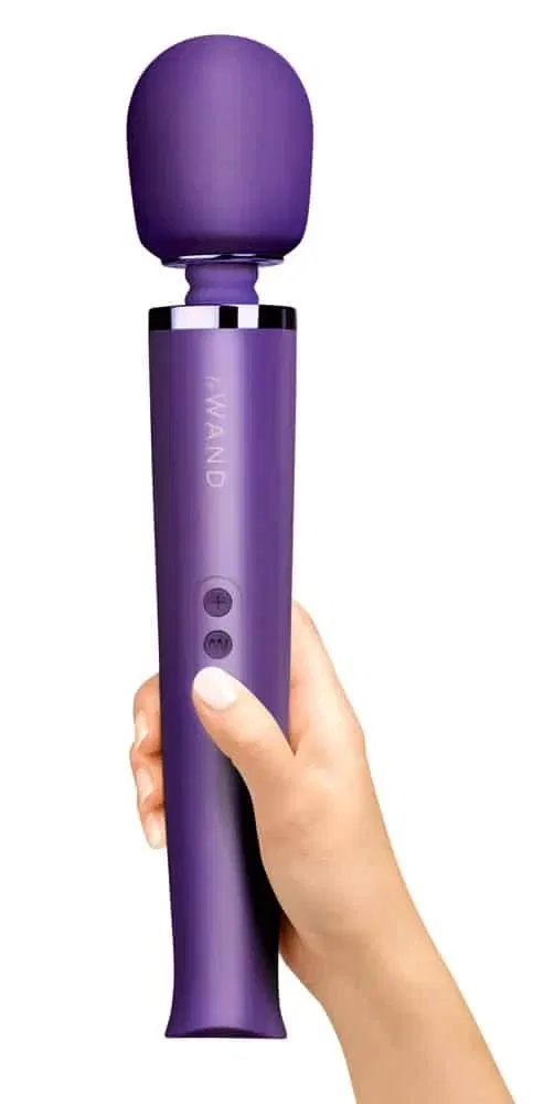 le Wand Massagestab - Großer Massagekopf, 20 Vibrationsmodi Purple