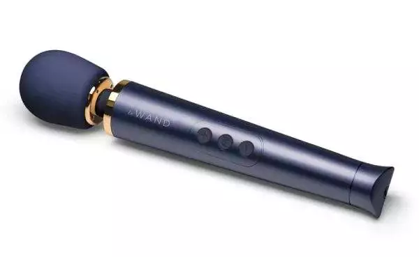 le Wand Petite Rosegold - Kompakter Massagestab für unterwegs Navy