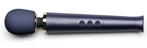 le Wand Petite Rosegold - Kompakter Massagestab für unterwegs Navy