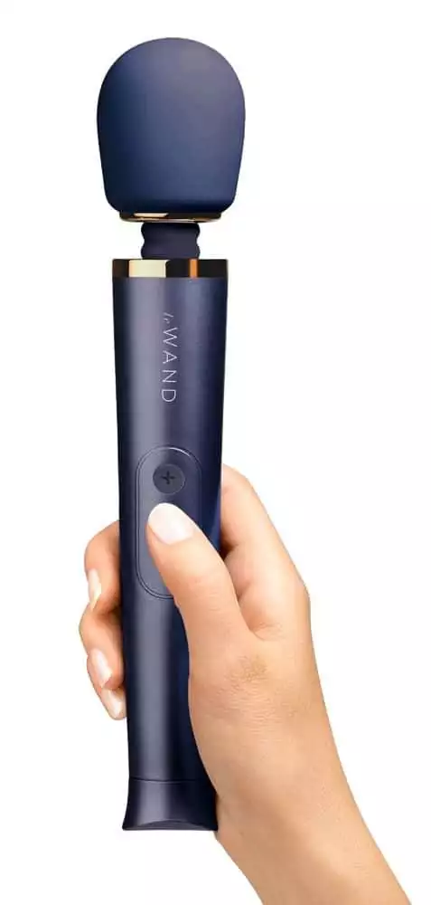 le Wand Petite Rosegold - Kompakter Massagestab für unterwegs Navy