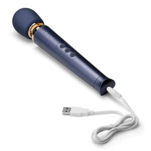 le Wand Petite Rosegold - Kompakter Massagestab für unterwegs Navy