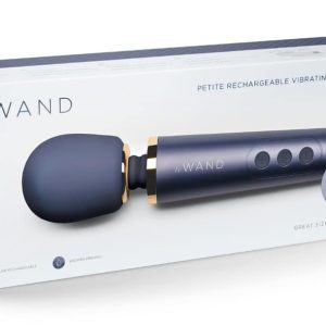 le Wand Petite Rosegold - Kompakter Massagestab für unterwegs Navy