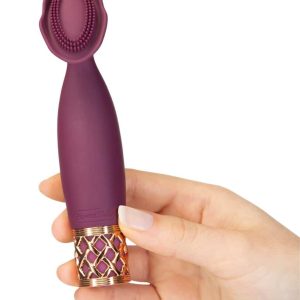 PILLOW TALK Passion - Handlicher Auflegevibrator mit Noppen Lila/Gold