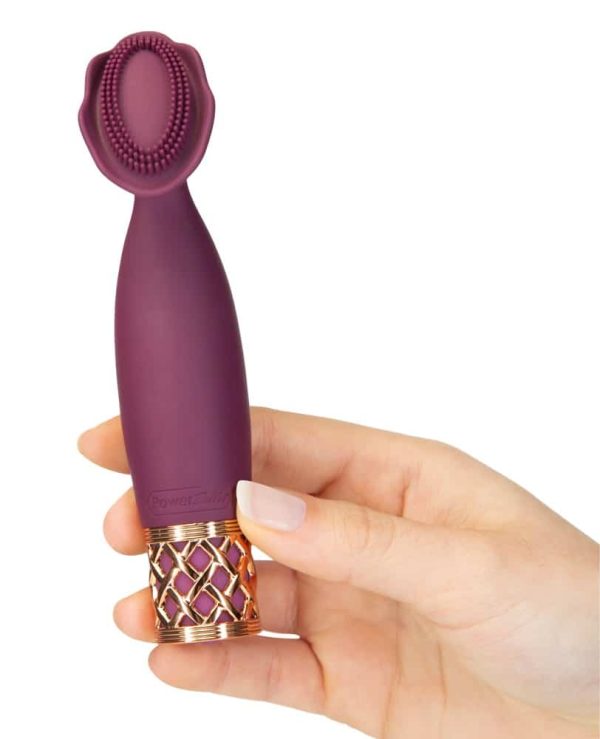 PILLOW TALK Passion - Handlicher Auflegevibrator mit Noppen Lila/Gold