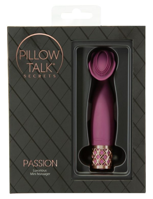 PILLOW TALK Passion - Handlicher Auflegevibrator mit Noppen Lila/Gold