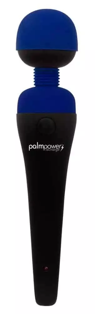 Palmpower Massagestab - Flexibler Kopf, sanfte bis intensive Vibrationen, wasserdicht, wiederaufladbar Schwarz/Blau Palmpower Massagestab - Flexibler Kopf, sanfte bis intensive Vibrationen, wasserdicht, wiederaufladbar Schwarz/Blau