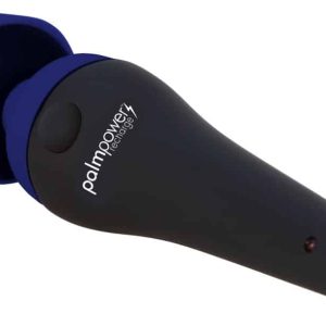 Palmpower Massagestab - Flexibler Kopf, sanfte bis intensive Vibrationen, wasserdicht, wiederaufladbar Schwarz/Blau