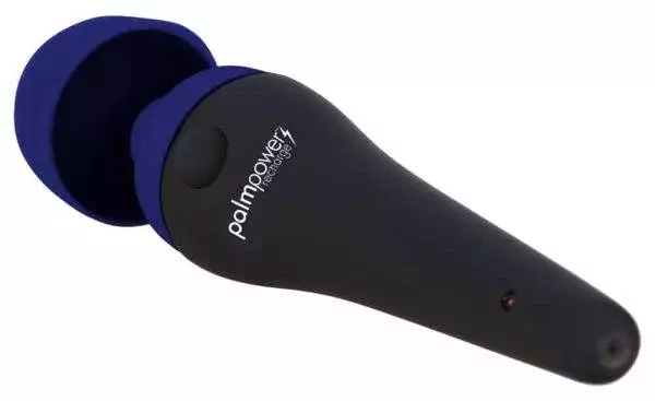 Palmpower Massagestab - Flexibler Kopf, sanfte bis intensive Vibrationen, wasserdicht, wiederaufladbar Schwarz/Blau Palmpower Massagestab - Flexibler Kopf, sanfte bis intensive Vibrationen, wasserdicht, wiederaufladbar Schwarz/Blau