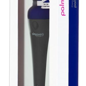 Palmpower Massagestab - Flexibler Kopf, sanfte bis intensive Vibrationen, wasserdicht, wiederaufladbar Schwarz/Blau