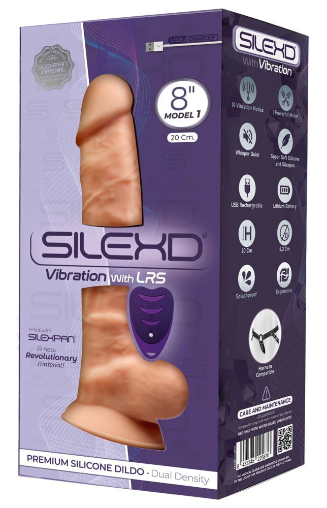 SILEXD Naturvibrator 8" - Saugfuß, Fernbedienung, 10 Vibrationsmodi