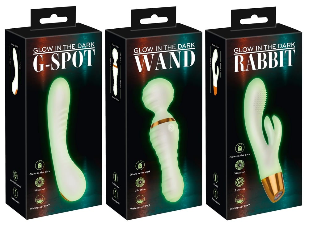 You2Toys Glow in the Dark Set - 3 Vibro-Toys, 9/10 Vibrationsmodi