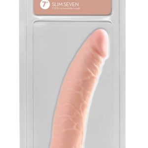 Basix Rubber Works - Realistischer Dildo mit Saugfuß Hautfarben Hell – Verpackung
