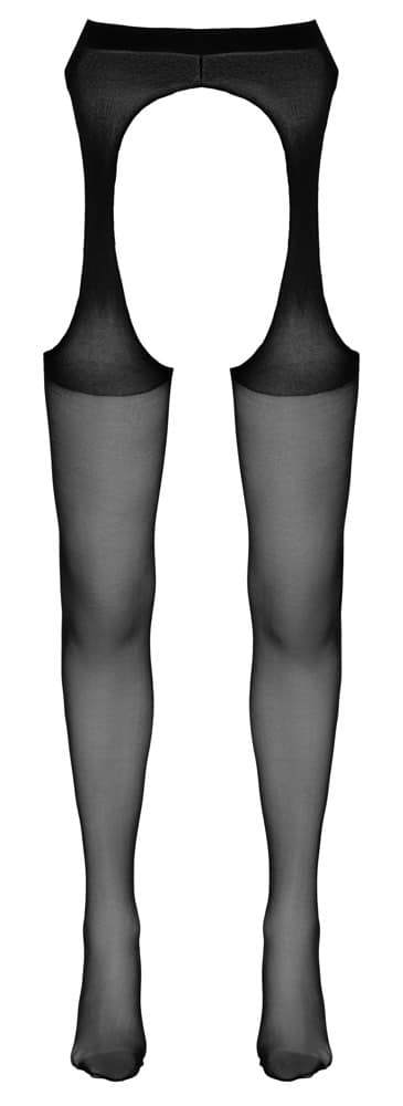 Cottelli LEGWEAR - Ouvert Straps-Strumpfhose S/M – Hollow B