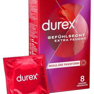 Durex Extra Feucht Kondome - Intensives Gefühl (8er) (8 Stück) – A