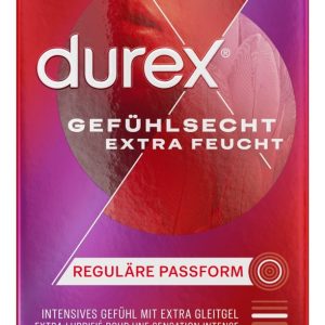 Durex Extra Feucht Kondome - Intensives Gefühl (8er) (8 Stück) – Verpackung
