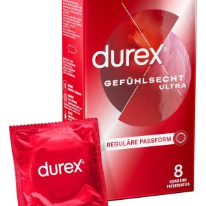 Durex Gefühlsecht Ultra - Transparente Kondome (8 Stück) – A