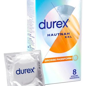 Durex Hautnah XXL Kondome - dünn & befeuchtet (8 Stück) – A