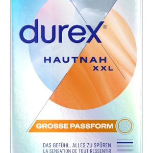 Durex Hautnah XXL Kondome - dünn & befeuchtet (8 Stück) – Verpackung