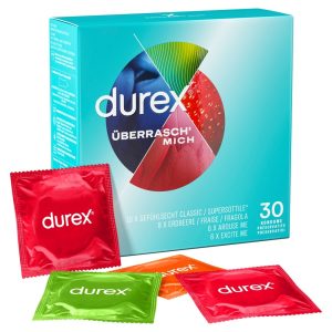 Durex Kondom-Set Überraschung 30er Erdbeere (30 Stück) – A