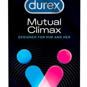 Durex Mutual Climax - Gerippt-genopptes Kondom ohne, Eigengeruch (10 Stück) – A