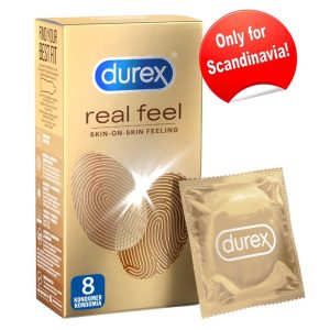 Durex RealFeel 8 - Latexfrei & Extra Dünn (Skandinavien) ohne, Eigengeruch (8 Stück) – B
