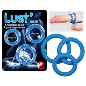 Lust 3 Penisringe Blue Lust 3 Penisringe Blue – Bild 5