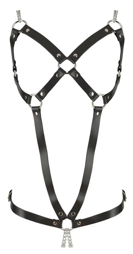 ZADO Fetisch Harness mit Ketten S-L – Hollow B