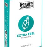 Secura Extra Feel - Transparente, extra dünne Kondome (180mm, 52mm) 48 Stück