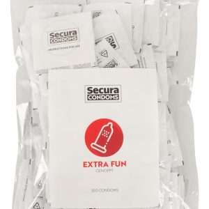 Secura Extra Fun - Transparente Kondome mit Noppen transparent 100 Stück