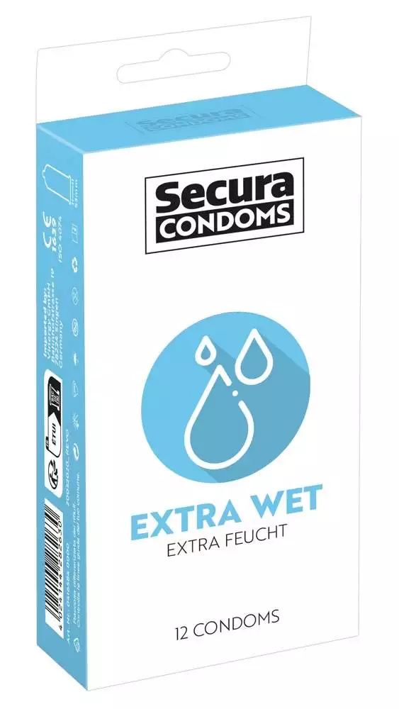 04165840000_nor_a Secura Extra Wet - Transparente extra feuchte Kondome transparent 12 Stück