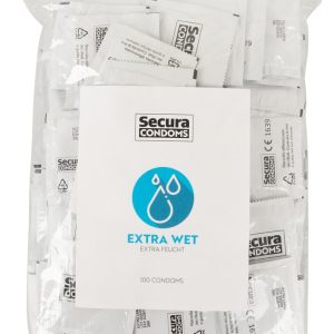 Secura Extra Wet - Transparente extra feuchte Kondome transparent 100 Stück