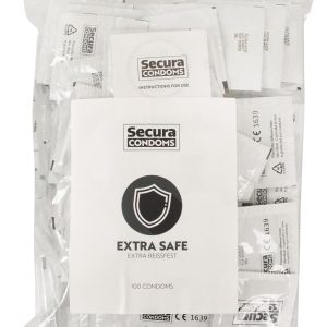 Secura Extra Safe - Extra dicke Kondome für längeren Spaß im Bett! transparent 100 Stück