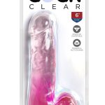 King Cock Clear - Transparenter Naturdildo mit starkem Saugfuß transparent/pink