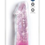 King Cock Clear 8 Transparenter Naturdildo mit Saugfuß transparent/pink