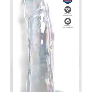 King Cock Clear Transparenter Naturdildo mit Saugfuß, 9 Zoll Transparent