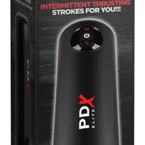 PDX Elite Moto Milker - Masturbator mit Vibration & Stoß-Massage schwarz