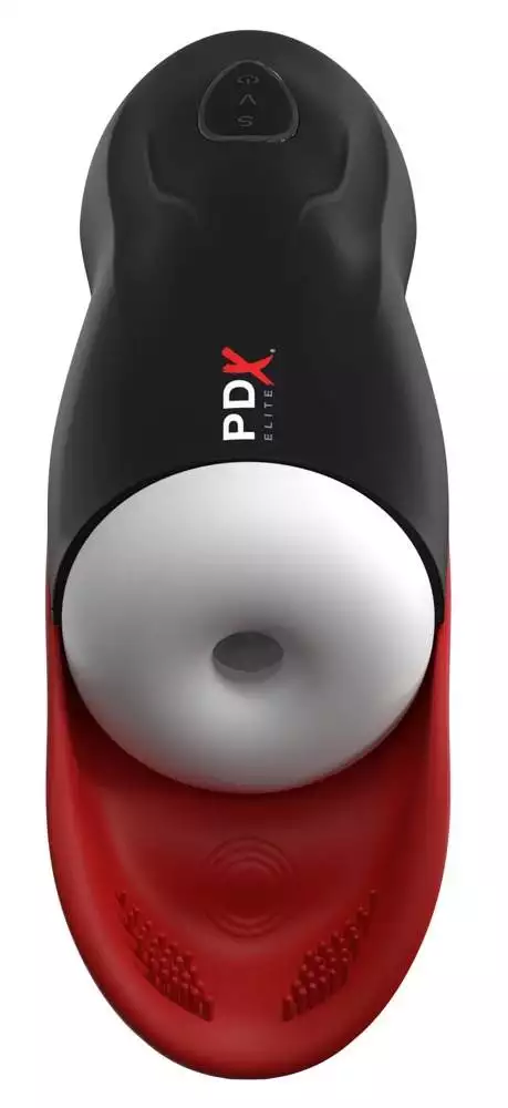 PDX Elite Masturbator Fap-O-Matic Pro - Intensive Stimulation, 10 Vibrationsmodi, 5 Saugmodi schwarz