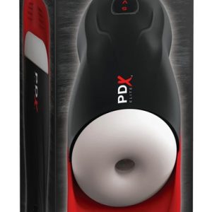 PDX Elite Masturbator Fap-O-Matic Pro - Intensive Stimulation, 10 Vibrationsmodi, 5 Saugmodi schwarz