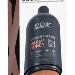 PDX Plus Shower Therapy Milk Me Honey - Masturbator in Shampooflasche Hautfarben dunkel/grau