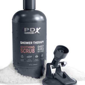 PDX Plus Shower Therapy Masturbator Hautfarben dunkel/grau