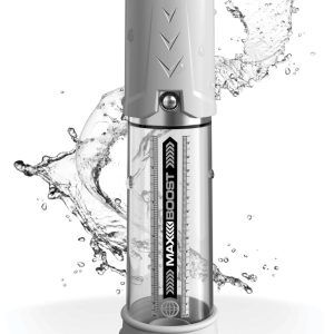 Pump Worx Max Boost - Transparente Penis-/Potenzpumpe Transparent/Weiß