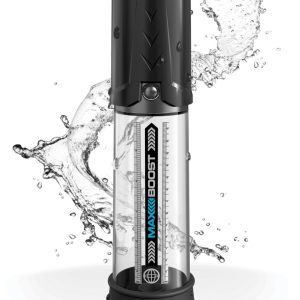 Pump Worx Max Boost - Transparente Penis-/Potenzpumpe Transparent/Schwarz