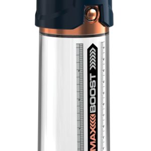 Pump Worx Max Boost - Transparente Penis-/Potenzpumpe Transparent/Blau