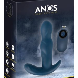 ANOS Rotating Prostate Plug - Vibro-Analplug mit Fernbedienung blau