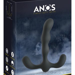 ANOS Flexibler Prostatastimulator, 3 Motoren, 7 Vibrationsmodi schwarz